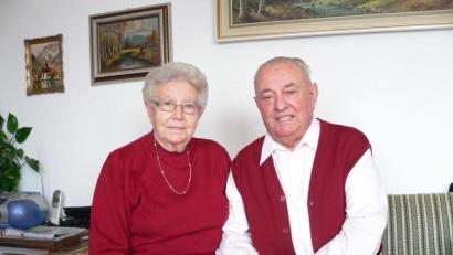 Bild: rn
Über Jahrzehnte war Fritz Thurn (im Bild mit Ehefrau Maria) ein engagierter und verdienter Mitarbeiter in örtlichen Vereinen.