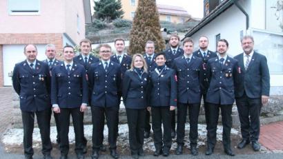 Bild: pi
Auszeichnungen stehen im Mittelpunkt der Dienstversammlung der Feuerwehr Neudorf.