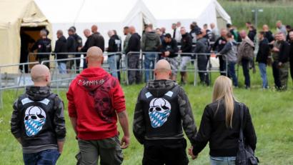 Bild: Jan Nowak
Mitglieder der "Bayerische Garde" bei einem Konzert