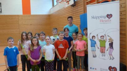Bild: hah
Dritt- und Viertklässler machten bei dem Kurs in Rope Skipping mit.
