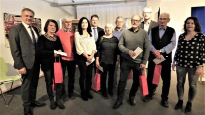 Bild: ubb
Bürgermeister Roland Grillmeier (links) würdigte zahlreiche Bürger, die sich um das Museum verdient gemacht haben.