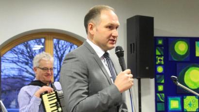 Bild: Schönberger, Ferdinand [fsb]
Bürgermeister Richard Kammerer freut sich über eine ausverkaufte Veranstaltung.