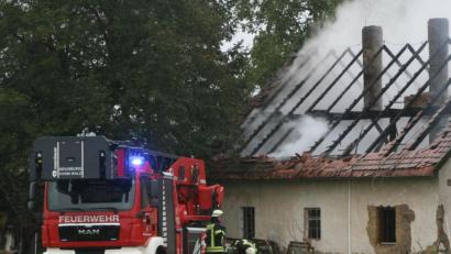 Bild: anv
Zur Stelle waren die Aktiven der Feuerwehr Neunburg auch, als am 8. Oktober 2019 ein Wohnhaus in Meißenberg brannte. Insgesamt hatte Kommandant Bernhard Käsbauer 160 Einsätze in seiner Bilanz stehen.