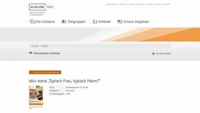 Bild:  klischee-frei.de/dpa-tmn
Jede Menge digitale Materialien rund um die klischeefreie Berufsorientierung finden sich in der Infothek auf der Seite der Klischeefrei-Initiative.