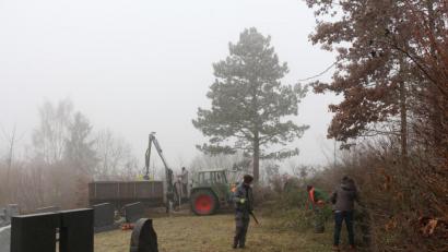 Bild: rpp
Viele fleißige Helfer sorgten für Ordnung am Kastler Friedhof.