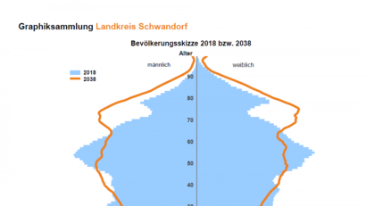 Bild: exb
Die demografische Entwicklung lässt grüßen. Auch im Landkreis Schwandorf wird es im Jahr 2038 wesentlich mehr 65- bis 80-Jährige als heute geben, besagt die Grafik des Landesamtes für Statistik.