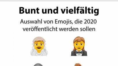 Bild: dpa-infografik GmbH
Eine kleine Auswahl der neuen Emojis".