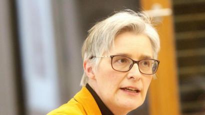 Bild: Hirsch
Diplom-Kauffrau Christiane Kickum rät den Nabburger Netzwerkern zu enger Zusammenarbeit mit der Stadt.