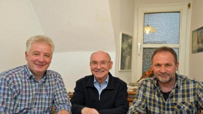 Bild: ANDREAS ROYER
Die FWU-Stadträte Helmut Pilhofer, Peter Bruckner und Thomas Stubenvoll (von links) treten nicht mehr an.