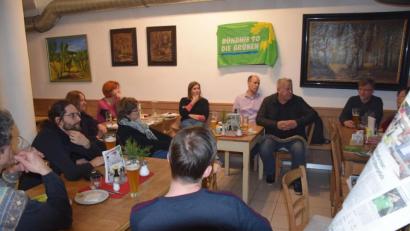 Bild: fz
Vor allem um den Verkehr in der Stadt geht es bei der Diskussion mit den Grünen im "Landgericht".