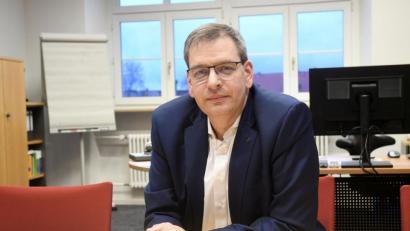 Bild: Gabi Schönberger
Der neue Kliniken-Vorstand Thomas Egginger. Eine neue Führungsmannschaft soll bis Ende März ein Top-20 Sanierungsprogramm vorlegen.