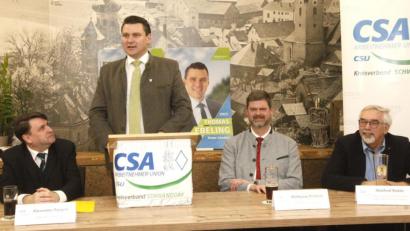 Bild: Hirsch
Alexander Pangerl, Thomas Ebeling, Wolfgang Prebeck und Manfred Rodde (von links) sprachen beim CSA-Lichtmessempfang.