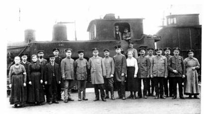 Bild:  exb
Stolz war man schon vor 150 Jahren auf die Bahn.