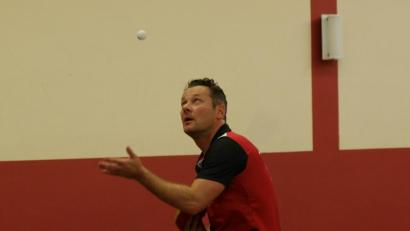 Bild: tob
Spielertrainer Alois Spitzer gewann beim 9:5-Erfolg der Herren I gegen Hahnbach zwei Einzel.