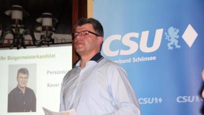Bild: frd
Mit klaren Zielen warb Bürgermeisterkandidat Xaver Baier um das Votum der Bürger für sich sowie die CSU- Stadtrats- und Kreistagskandidaten.