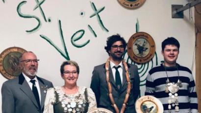 Bild: privat/exb
Die Schützenmeister des Schützenvereins Hüttstadl-St.Veit: Holger Hüttner (von links), Angelika Pscherer, Mario Bauer und Florian Völkl.