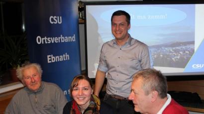 Bild: exb
CSU-Bürgermeisterkandidat Wolfgang Söllner bei seinem Vortrag im Dorfgemeinschaftshaus in Hermannsreuth.