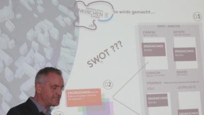 Bild: fsb
Stadtplaner Markus Rösch stellt die Ergebnisse der Analyse vor.