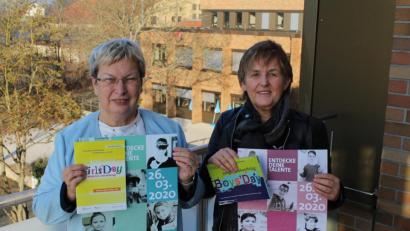 Bild: exb
Die beiden Organisatorinnen Helga Forster (rechts) und Dorothea Seitz-Dobler werben für den Girls‘ und Boys‘ Day.