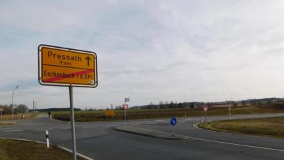 Bild: msh
Die Birschlingkreuzung in Eschenbach.