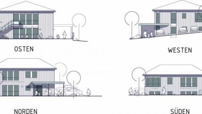 Bild: njn
An der Westseite des Kindergartengrundstücks soll das neue Gebäude nach Plänen des Architekturbüros Rembeck und Partner entstehen.