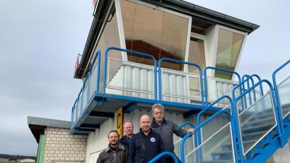 Bild: exb
Sie managen den Aeroclub: (im Bild von links) Roland Völkl, Edgar Scheuerer, Martin Janz und Horst Schreyer.