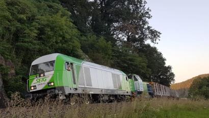 Bild: Josef Schießl
Der Güterzug rollte kurz hinter Nabburg in der Gemeinde Stulln im Landkreis Schwandorf aus