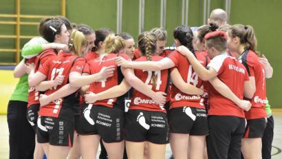 Bild: Ziegler
Die Sulzbacher Handballerinnen schwören sich auf das Spiel ein.