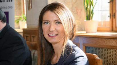 Bild: Gabi Schönberger
Iris Schopper, Bezirkssekretärin der IG Bergbau, Chemie, Energie (IG BCE).