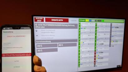 Bild: Johannes Werner/exb
So erscheint die Benachrichtigung auf dem Smartphone. Das Bild zeigt einen Probealarm.