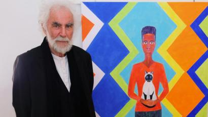 Bild: do
Die große Malerei bedarf der gesteigerten Abstraktion der Farbe, des Lichtes und des Raumes, sagt Peter Liebl. Seit Sonntag sind viele dieser Licht- und Farbenspiele im Kloster Speinshart zu bestaunen