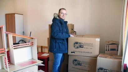 Bild: Gabi Schönberger
Die Kartons sind gepackt, die Möbelpacker im Anmarsch. "Alles läuft bestens", resümiert Geschäftsführer Daniel Bronold. Einziger Wermutstropfen am Montag: Die Telefonanlage war ausgefallen.