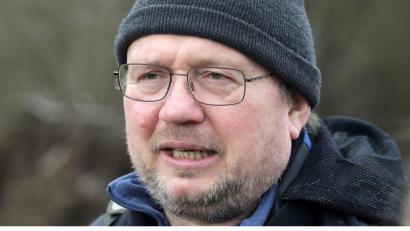 Bild: Wolfgang Steinbacher
Peter Eckert, wie man ihn oft auf den Grubenfeldern Leonie antreffen kann, wenn er nach der Heckrinder-Herde schaut.