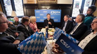 Bild: Wolfgang Steinbacher
Stadtgespräch mit Markus Söder, Casino Wirtshaus