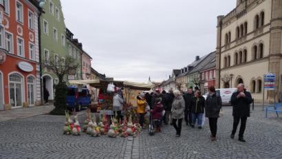 Bild: ak
Gefragt waren beim Frühlingsmarkt auch Dekoartikel zur Osterzeit.