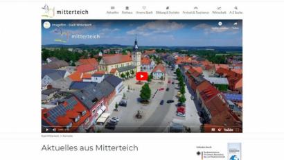 Screenshot: lnz
Der neue Imagefilm "Mitterteich mittendrin" steht auf der Startseite der Mitterteicher Homepage ganz oben.