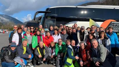 Bild: exb
Sportliche Herausforderung, Geselligkeit und Spaß pflegt der Skiclub Pistenschwinger Gößenreuth bei der Viertagesfahrt in die Salzburger Sportwelt Amadé.