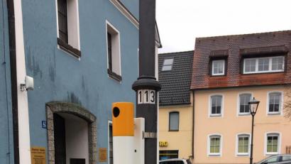 Bild: rn
Aschenbecher für Rathausbesucher