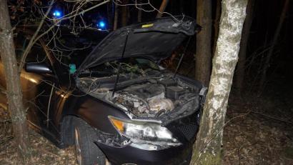 Bild: jma
Der Unfallwagen am Baum