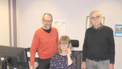 Bild: rn
Karl Lorenz (von links) sowie die Koordinatoren Elisabeth Gottsche und Jochen Sertl stehen in den Startlöchern zur Organisation von Einkaufshilfen.