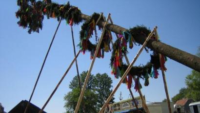 Bild: upl
Der Kirwabaum wird heuer nicht zum Wahrzeichen Lintachs werden. Die Burschen und Moidln haben das für Anfang Mai geplante Fest abgesagt.