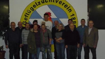 Bild: Geflügelzuchtverein
Der Geflügelzuchtverein 1880 Kümmersbruck-Amberg wählt einen neuen Vorstand (hinten, von links): Gerhard Desat, Ramona Brandl, Simon Bladek, Johann Ferber, Josef Weigert und Stephan Meiler; vorn (von links): Josef Schlegl,. Franz Hierl. Melanie Kupezki, Melanie Bottner, Christa Reis, Johann Scherer und Dritter Bürgermeister Hubert Blödt