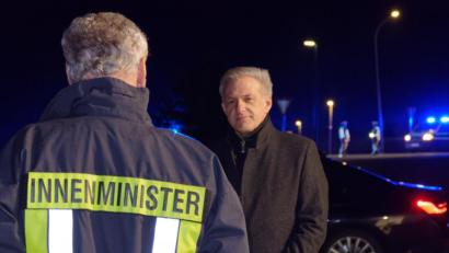 Bild: tr
Innenminister Joachim Herrmann im Gespräch mit Bürgermeister Roland Grillmeier.