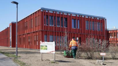 Bild: Stefan Neumann/exb
Noch schaut es vor dem Amt für Ländliche Entwicklung Oberpfalz etwas trist aus. Das Veitshöchheimer Leuchtfeuer wurde aber nun angesät. Die mehrjährige Blumenmischung wird bald für mehr Farbe sorgen.