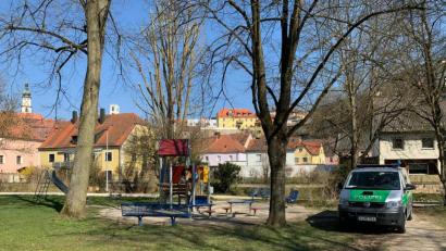 Bild: Polizei 
Alle öffentlichen Plätze werden von der Polizei regelmäßig kontrolliert, so wie hier im Bürgerpark.