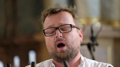 Bild: dok
Voll fokussiert: Franz Vitzthum bei der Aufnahme der Händel-CD