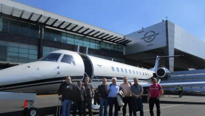 Bild: Horn Glass Industries/exb
Mit einem Charterflugzeug ging es für die Horn-Mitarbeiter von Mexiko nach Hause.