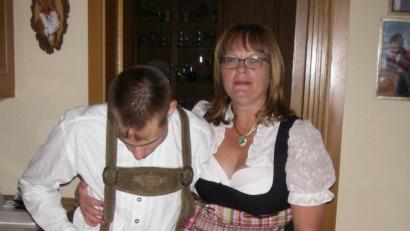 Bild: exb
Gabi Schlagner mit Sohn Dominik.