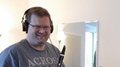 Bild: MRG Amberg/exb
Musiklehrer Thomas Prechtl gibt digitalen Unterricht.