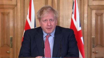 Bild: Pa Video/dpa
Großbritanniens Premierminister Boris Johnson wurde auf die Intensivstation verlegt.